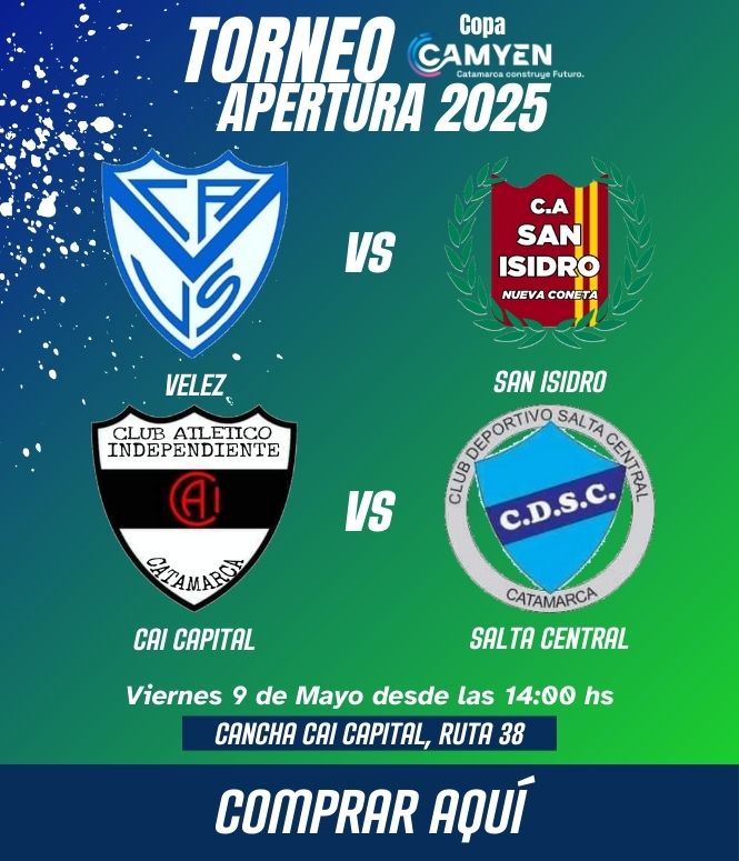VELEZ vs SAN ISIDRO - CAI CAPITAL vs SALTA CENTRAL
