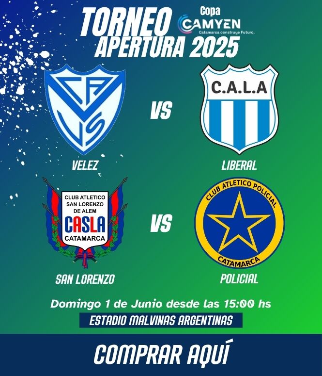 VELEZ vs LIBERAL - SAN LORENZO vs POLICIAL